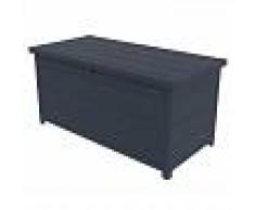 Jôbu Coffre de jardin en résine anthracite 350L JOBU
