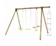 Portique bois Trigano 2,30 m. DOLCI 5 enfants