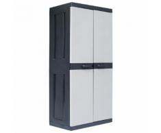 vidaXL Armoire de rangement de jardin XXL 89x54x190 cm Plastique