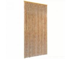 vidaXL Rideau de porte contre insectes Bambou 90 x 220 cm