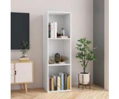 vidaXL Bibliothèque/Meuble TV Blanc 36 x 30 x 114 cm Aggloméré