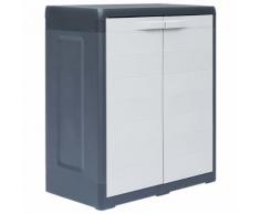 vidaXL Armoire de rangement de jardin XL 78x46x94 cm Plastique