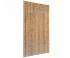vidaXL Rideau de porte contre insectes Bambou 120 x 220 cm