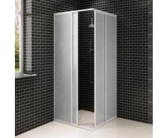 vidaXL Cabine de douche en aluminium 80 x 80 cm