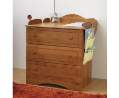 Commode Kangourou + table à langer Miel