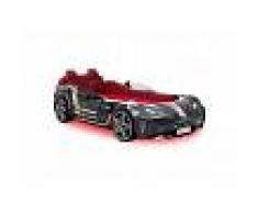Champion Racer Lit voiture design noir avec éclairage pour enfant