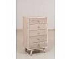 basika Chiffonnier Colombo chambre à coucher Basika Lasuré blanc