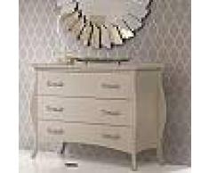 Commode baroque beige laquée 3 tiroirs GINA