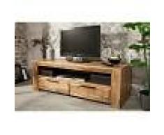 Paul Meuble TV design industriel 130 cm en bois massif