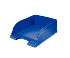 Corbeille à courrier Jumbo Plus - coloris bleu - 25,5x36x10 cm - Lot de 4