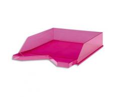Corbeille à courrier Jalema Silky Touch - rose transparent - Lot de 6