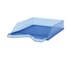 Corbeille à courrier Jalema Silky Touch - bleu transparent - Lot de 6