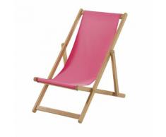 Chilienne enfant en acacia et toile rose Fun Summer