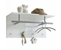 FMD Porte-manteau mural 72x29,3x34,5 cm Blanc