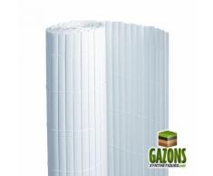 Canisse PVC Blanc - Double Face
