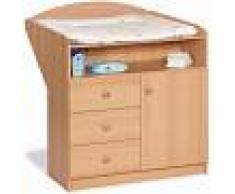 COMFORIUM Commode à langer 90 cm coloris naturel