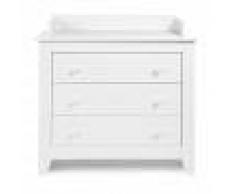COMFORIUM Commode à langer design coloris blanc