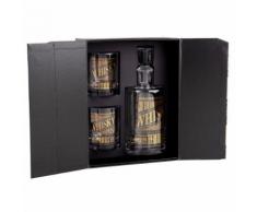 Coffret aimanté whisky carafe et 2 verres
