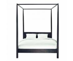 Lit à baldaquin en acacia massif 160x200 Goa