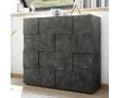 NOUVOMEUBLE Buffet haut moderne anthracite SANDREA 5