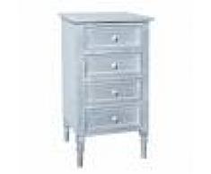 Atmosphera Chiffonnier Gris "Tasha" 4 tiroirs