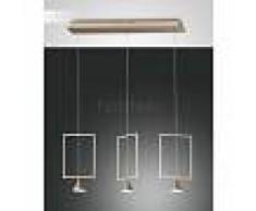 Fabas Luce Suspension Fabas Luce Sirio Or, 3 lumières - Design - Intérieur - Sirio - Délai de livraison moyen: 2 à 3 semaines. Port gratuit France métropolitaine et Belgique dès 100 €.