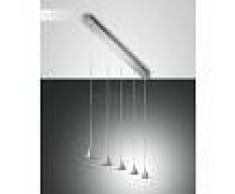 Fabas Luce Suspension Fabas Luce Delta Aluminium, 5 lumières - Moderne - Intérieur - Delta - Délai de livraison moyen: 2 à 3 semaines. Port gratuit France métropolitaine et Belgique dès 100 €.