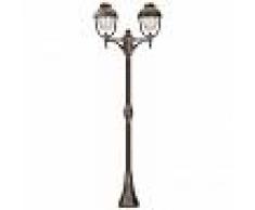 Albert Leuchten Lampadaire Albert 40 Laiton, Brun, 2 lumières - Moderne - Extérieur - 40 - Délai de livraison moyen: 6 à 10 jours ouvrés. Port gratuit France métropolitaine et Belgique dès 100 €.