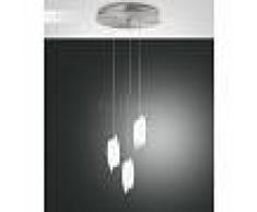 Fabas Luce Suspension Fabas Luce Roxie Nickel mat, 3 lumières - Moderne - Intérieur - Roxie - Délai de livraison moyen: 2 à 3 semaines. Port gratuit France métropolitaine et Belgique dès 100 €.