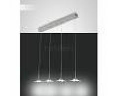 Fabas Luce Suspension Fabas Luce Desus Nickel mat, 4 lumières - Moderne - Intérieur - Desus - Délai de livraison moyen: 2 à 3 semaines. Port gratuit France métropolitaine et Belgique dès 100 €.