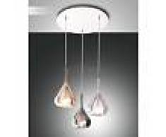 Fabas Luce Suspension Fabas Luce Lila Blanc, 3 lumières - Intemporel - Intérieur - Lila - Délai de livraison moyen: 2 à 3 semaines. Port gratuit France métropolitaine et Belgique dès 100 €.