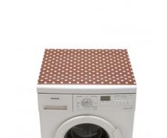 Tapis de protection motif pois - taupe