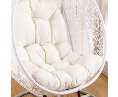 Glzcyoo en rotin et Osier Suspendus Egg Chair Pads, Non-Slip Soft Chair Balançoire Coussin sans Support intérieur Balcon Pad Jardin (Color : C)