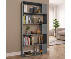 Festnight Bibliothèque Séparateur de pièce Étagère de Rangement pour Couloir ou Salon, etc Chêne Sonoma 80x24x159 cm