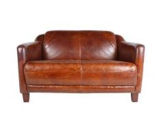 Le drugstore modern Canapé Club Cigare 2 Places Cuir Marron Vintage