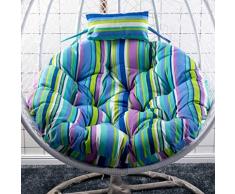 Glzcyoo Chaise Overstuffed Coussin, Fauteuil Suspendu hamac Nest Egg Pad Coussin, Coussin Swing Seat épais Rocking Chair Coussin en rotin Pas Seulement Suspendu Egg Chair Pads (Color : D)