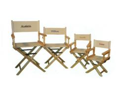 ATELIER LAMBERT FauteuilMetteur en Scène Adulte 85 x 40 x 45 cm Hévéa Massif Broderie Personnalisable