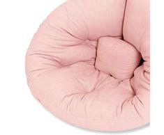 mds Little Nest, Fauteuil futon Convertible pour Enfants : Douillet, Pratique, et Confortable - 749 - Rose