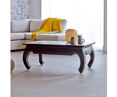 Tikamoon Opium Aka Table Basse - Acajou - Marron - 100 x 60 x 40 cm