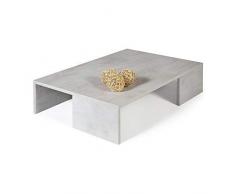 Mobili Fiver, Table Basse, Rachele, Ciment, 90 x 60 x 21 cm, Mélaminé, Made in Italy
