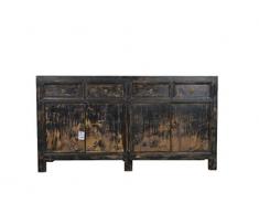 Buffet Chinois Antique Fine Asianliving Noir Foncé - Gansu