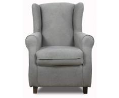 Suenoszzz Fauteuil à oreilles, idéal pour l’allaitement, avec revêtement, LilasDimensions :102 x 76 x 74 cm.