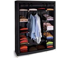ProBache - Armoire de rangement noire dressing penderie XXL tissu