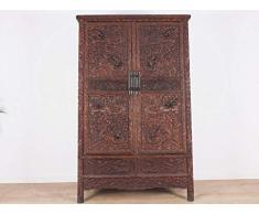 Yajutang Armoire de mariage antique en Chine 2 portes Motif dragon