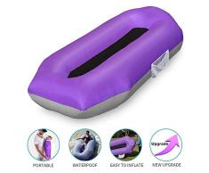 GIARIDE Chaise Longue Gonflable Canapé Pneumatique Hamac Portable, étanche Anti-Air Leaking Design-Canapé Idéal pour Les Voyages sur la Plage Camping Pique-niques Cour arrière Lakeside