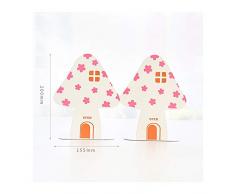 DGYAXIN Simple Serre Livre Metal, Durable Stables Emboîtable Serre Livre, pour Maison/Bureau/Bibliothèque,Pink