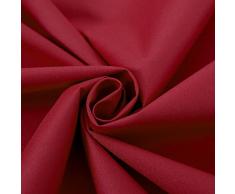 Deconovo Lot de 2 Rideaux Isolant Thermique avec Revêtement Argenté Salon Rideaux à Oeillets Imperméable 140x260cm Rouge