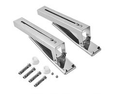 étagère murale pour rack 2 supports en inox pour micro-ondes muraux étagère pliante extensible pour montage mural pièces et accessoires de four à micro-ondes antidérapant