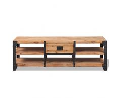 vidaXL Meuble TV Meuble de télévision 140 x 40 x 45 cm Bois dacacia Massif