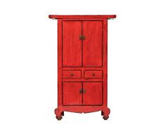 Yajutang Armoire de mariage antique chinois Rouge